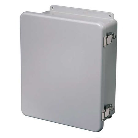 Wiegmann Padlockable Hasp Electrical Enclosures, 5.84 in H, 5.95 in D, 4 in W, 1, 12, 3R, 4X, 6P, Fiberglass HW-WHJ60404CHQR
