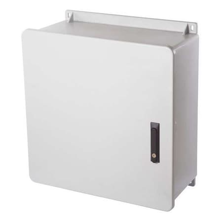 Wiegmann Keyed Latch Electrical Enclosures, 23.88 in H, 11.33 in D, 24 in W, 1, 12, 3R, 4X, 6P, Fiberglass HW-J2424103PT
