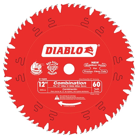 Diablo 12", 60-Teeth Circular Saw Blade D1260X