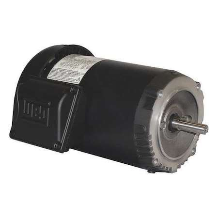 Weg Three-Phase General Purpose Motor, 0.5 HP, 56C Frame, 208-230/460V AC Voltage, 1800 Nameplate RPM .5018ES3E56CFL-S