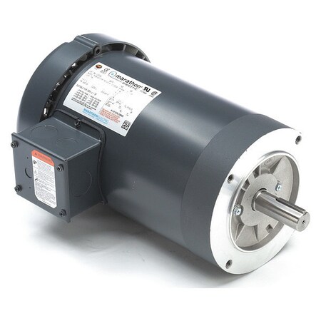 Marathon 3-Phase General Purpose Motor, 2 HP, 145TC Frame, 230/460V AC Voltage, 1,750 Nameplate RPM 145TTFR17033