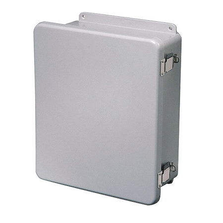 Wiegmann Padlockable Hasp Electrical Enclosures, 19.72 in H, 8.45 in D, 16 in W, 4X, Fiberglass HW-J201608CHQR