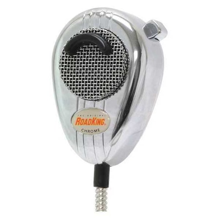 Roadking Noise Cancelling CB Microphone, Silver RK56CHSS