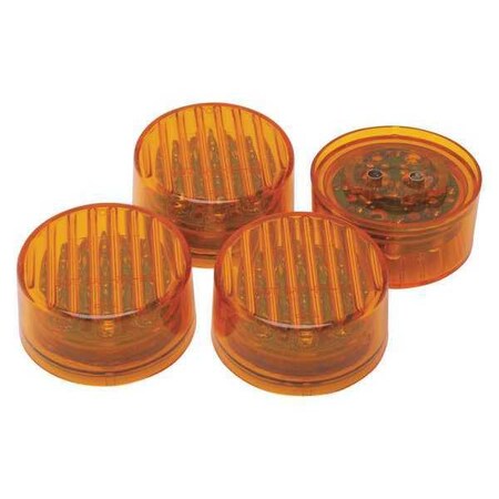 Roadpro Warning Light, Amber, Led, Variable FPM, 2 in Dia., Surface RP-1277A4P