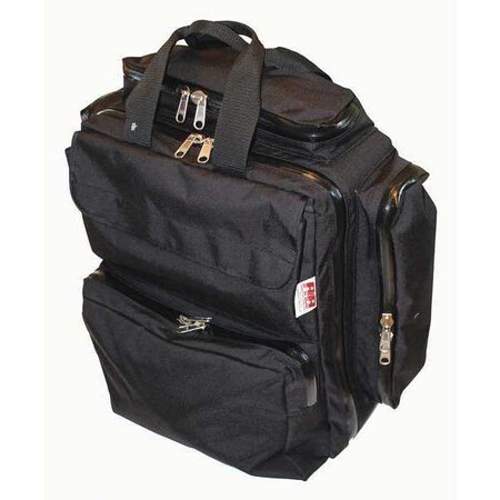 R&B Fabrications Trauma Backpack, Cordura Nylon, 7 in L, 15 in W, Black RB-375BK