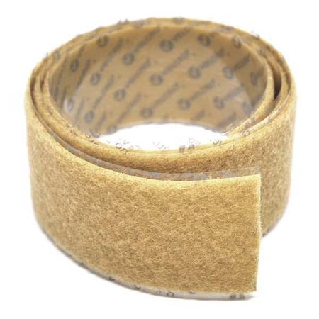Velcro Brand Hook and Loop Roll, Acrylic Adhesive, 75 ft., 1.00" W, Beige 190972