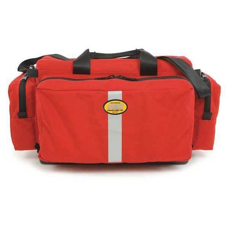 R&B Fabrications Trauma Bag, Cordura Nylon, 22 in L, 14 in W, Red RB-A300X-RD-B