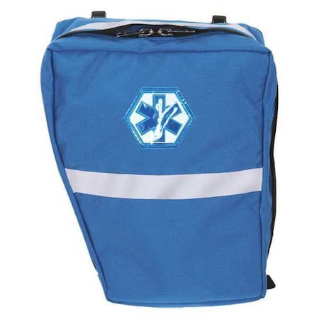 R&B Fabrications Pannier Bag, Cordura Nylon, 12 in L, 7 in W, Blue RB-1363-RB