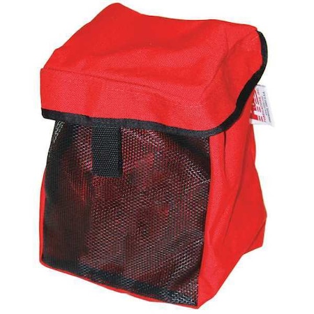 R&B Fabrications Air Mask Bag, Red, 6" L RB-418-RD