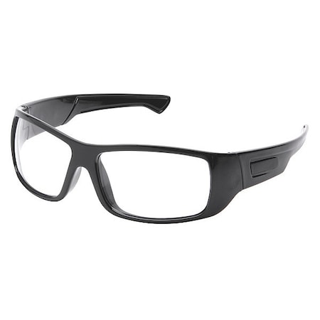 Condor Elect, Safety Glasses, H2X Anti-Fog, Clear Lens, Black Frame, Full-Frame 52YP35