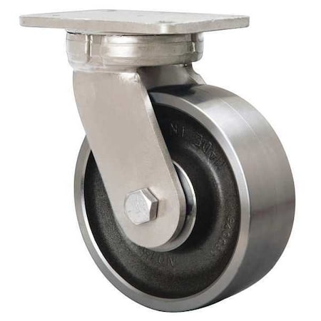 Hamilton Plate Caster, Swivel, Heavy-Duty, 6" Dia. S-SECJ-8FSH
