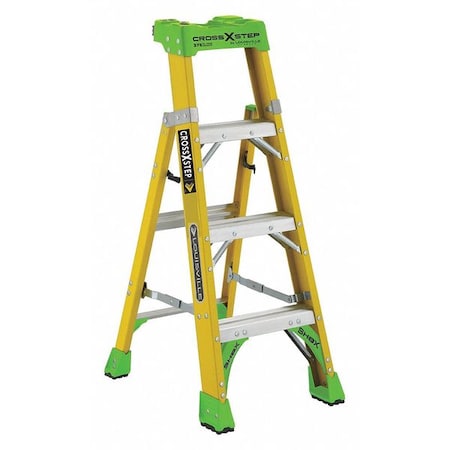 Louisville 4 ft Fiberglass Stepladder, 375 lb Capacity FXS1404HD