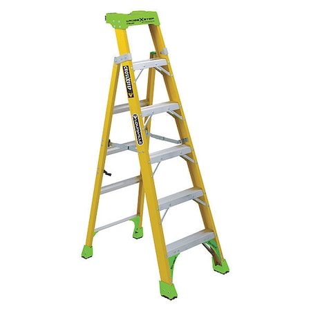Louisville 6 ft Fiberglass Stepladder, 375 lb Capacity FXS1406HD