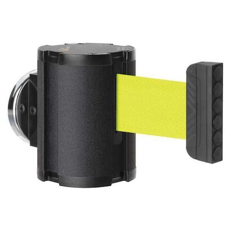 Lavi Industries Retractable Belt Barrier, Black, 15 ft Length, No Legend, Textured 50-41300MG/WB/FY