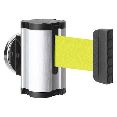 Lavi Industries Retractable Belt Barrier, Silver, 10 ft Length, No Legend, Satin Aluminum 50-3010MG/SA/FY