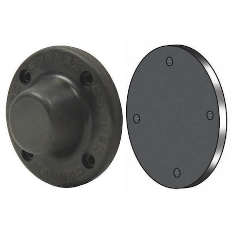 Mag-Mate Magnetic Door Holder, Rare Earth Elements, Black D3X1BLP