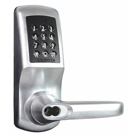 Codelocks Keyless Lock, Brushed Steel, Grade 2 CL5510-IC-BS