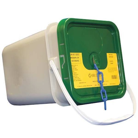 Zoro Select Plastic Chain, Blue, 120 ft Length, Gloss 51006-P