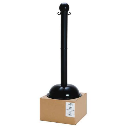 Zoro Select Stanchion, Post Dia. 3", Black 93603