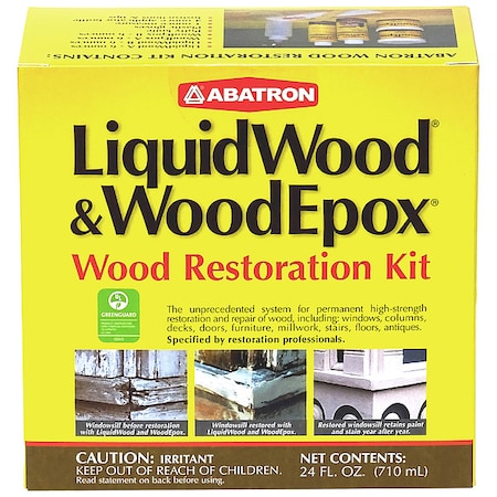 Abatron Repair Kit, Box, LiquidWood and WoodEpox, Clear/White WRK6OR