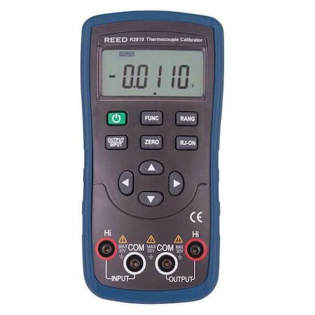 Reed Instruments Thermocouple Calibrator (8 Thermocouple Types R, S, B, E, K, J, T, N) R2810