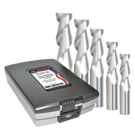 Zoro Select Cor. Rad. End Mill, 1/64" CR, Carbide 282-888881