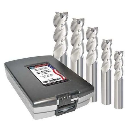 Zoro Select Corner Radius End Mill Set, 6" L 283-888881