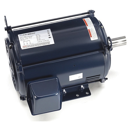 Marathon Three-Phase General Purpose Motor, 7 1/2 HP, 213T Frame, 200V AC Voltage, 1765 rpm Nameplate RPM 213TTDBD6039