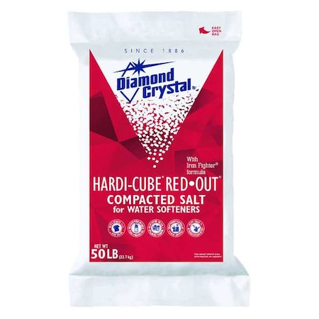 Diamond Crystal Water Softener Salt, Hardi-Cube, 50 lb. 100012432
