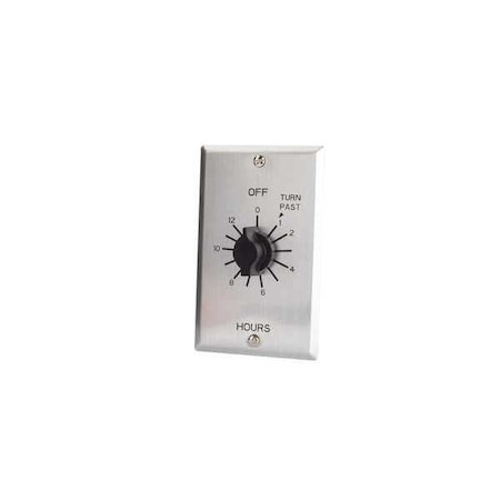 Nsi Tork Spring-Wound Timer, Range 0 to 12 hr. C412H