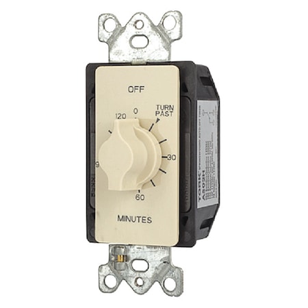 Nsi Tork Spring-Wound Timer, Range 0 to 2 hr. A502H