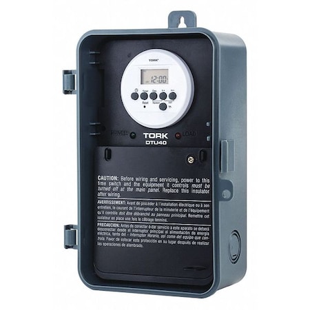 Nsi Tork Electromechanical Timer, 120 to 277VAC DTU40