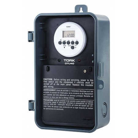 TORK Electromechanical Timer, 120 to 277VAC DTU40