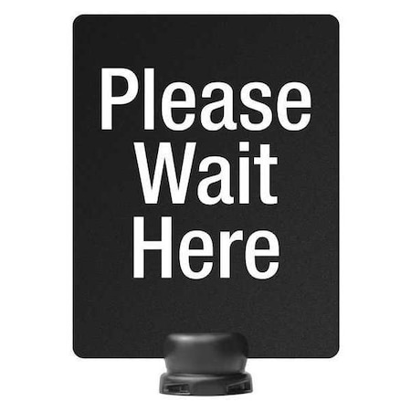 Lavi Industries Sintra Sign, Message Please Wait Here, 80-1141TV/P4S 80-1141TV/P4S