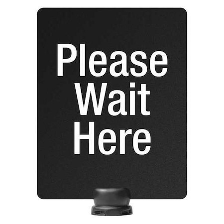 Lavi Industries Sintra Sign, Message Please Wait Here, 80-1131TV/P4S 80-1131TV/P4S