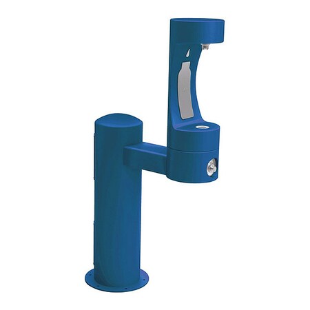 Elkay EZH2O-Bttl Fill Statn, Ped, Frz Rsist, Blu 1 Levels, Blue, Outdoor LK4410BFFRKBLU