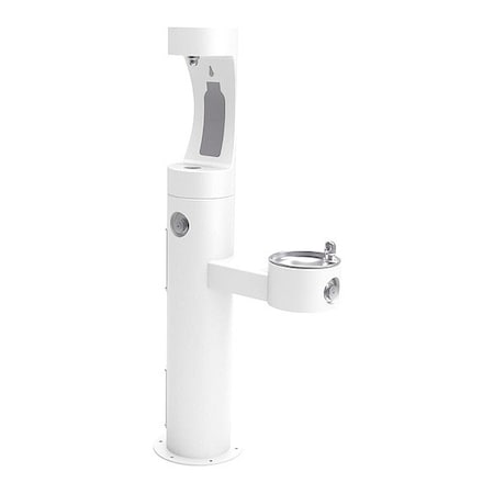 Elkay EZH2O-Bttl Fill Statn, Ped, Frz Rsist, Wh 2 Levels, White, Outdoor LK4420BF1UFRKWHT