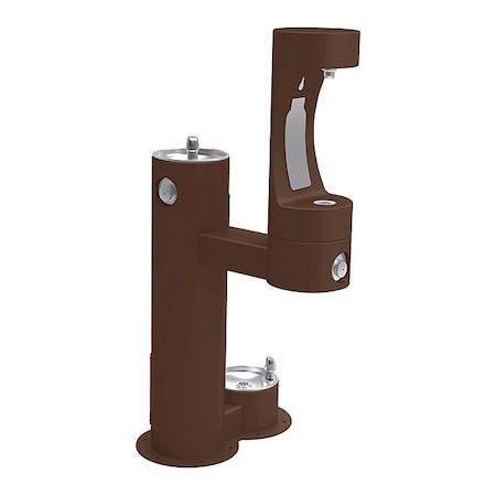 Elkay EZH2O-Bot Fll Sttn, Pet Statn, Frz Rst, Brn 2 Levels, Brown, Outdoor LK4420BF1LDBFRKBRN