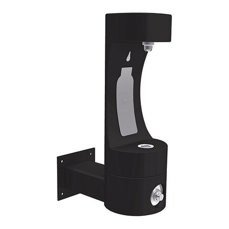 Elkay EZH2O-Bot Fll Statn Wal Mnt, Frz Rst, Blk 1 Levels, Black, Outdoor LK4405BFFRKBLK
