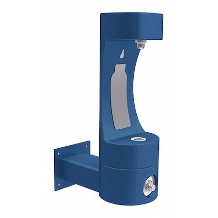 Elkay Bottle Fill Station, Wall Mount, Blu 1 Levels, Blue, Outdoor 4405BFFRKBLU