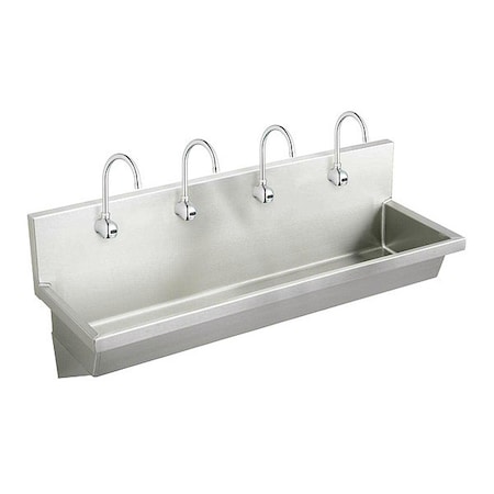 Elkay Hand Wash Sink Kit 93" x 16.5", 1, 1, Wall Hung, 14 ga. 304 Stainless Steel EWMA9620SACMC