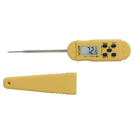 Taylor Digital Pocket Thermometer, LCD, IP67 5296650
