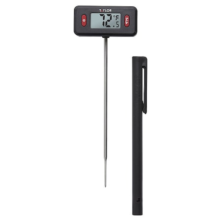 Taylor Digital Pocket Thermometer, LCD, Food Safe 5296651