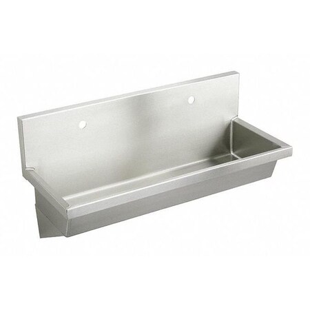 Elkay Wash Sink 45" x 16", 1, 2, Wall Hung, 14 ga. 304 Stainless Steel EWMA48202