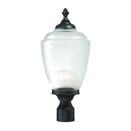 Acclaim Lighting Post 1-Light, Clear Glass, Matte Black 5367BK/CL