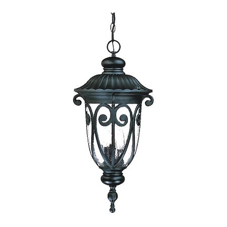 Acclaim Lighting Hanging Light, Matte Black, 3-Light 2126BK