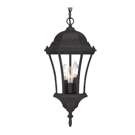 Acclaim Lighting Hanging Light, Matte Black, 3-Light, Height: 19-1/2" 5026BK