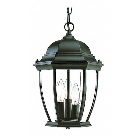 Acclaim Lighting Hanging Light, Matte Black, 3-Light, Height: 14-3/4" 5036BK
