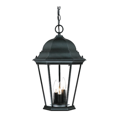 Acclaim Lighting Hanging Light, Matte Black, 3-Light, Height: 18-1/2" 5226BK