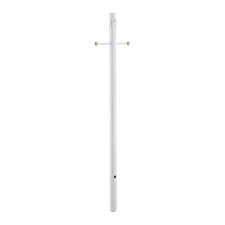 ACCLAIM LIGHTING Direct Burial Lamp Post, Gloss White 98WH